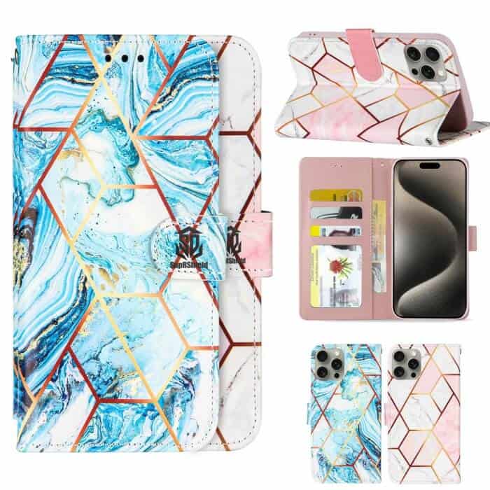For Apple iPhone Case SupRShield Marble Painting Pattern Flip Wallet Leather Card Slots Shockproof Cover For Apple iPhone Case SupRShield Marble Painting Pattern Flip Wallet Leather Card Slots Shockproof Cover